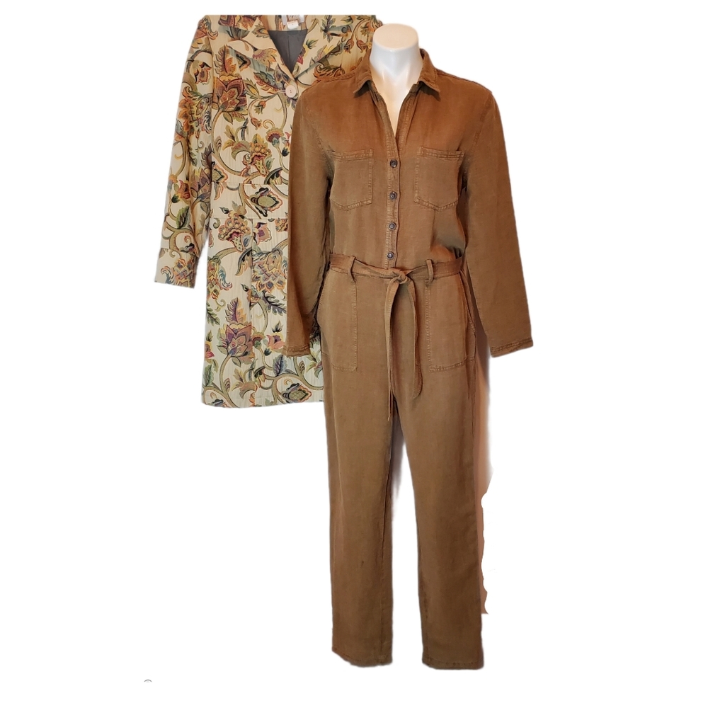 C&C California Linen Boilersuit Jumpsuit
